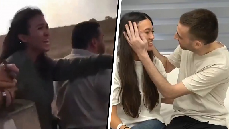 Einde aan onzekerheid: Noa (27) en vriend Argamani (32) na lange gijzeling  herenigd | De Telegraaf